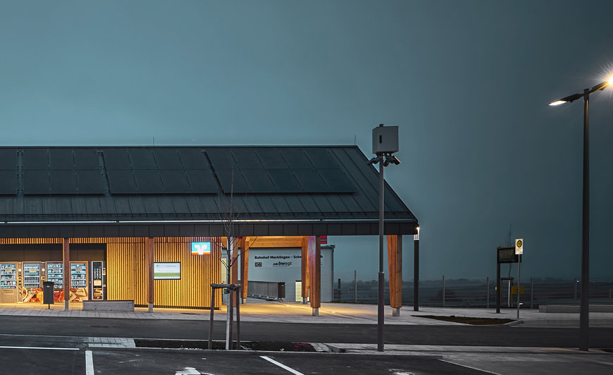 Merklingen train station, world’s largest electric vehicle charging park, Germany